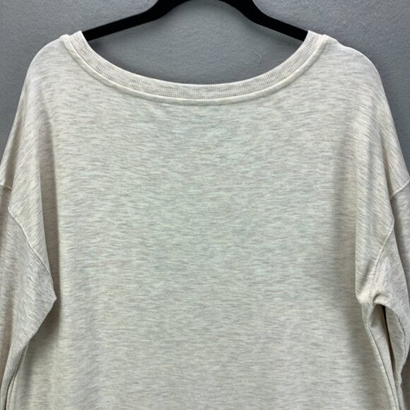 Soft Surroundings Sweatshirt Womens Medium Oatmeal Heather Pullover Athleisure - Picture 5 of 14